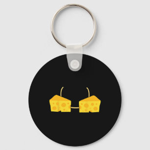Cheese Bra Costume Cute Easy Food Halloween Gift  Key Ring