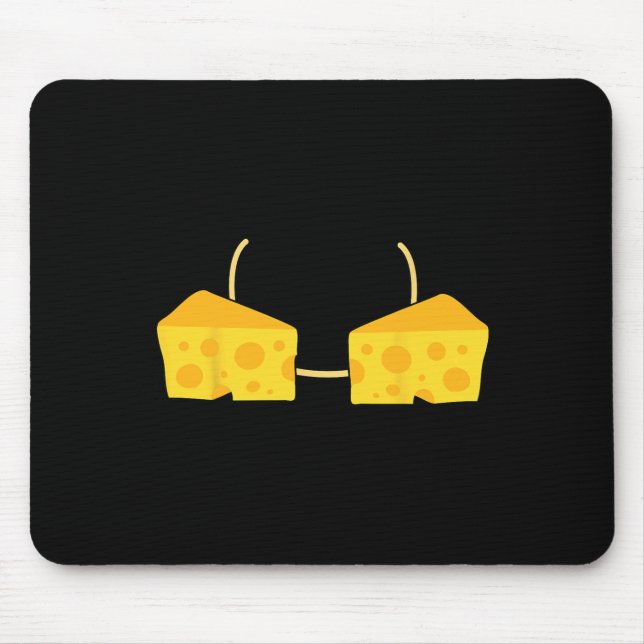 Cheese Bra Costume Cute Easy Food Halloween Gift  Mouse Pad (Front)
