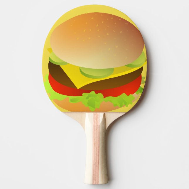 cheese burger ping pong paddle (Front)