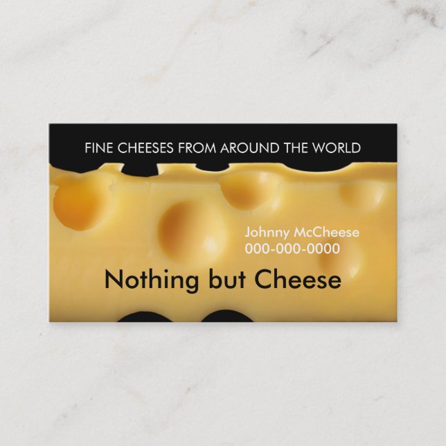 cheese business card (Front)