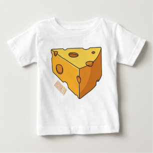 Cheese cartoon illustration  baby T-Shirt