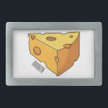 Cheese cartoon illustration  belt buckle<br><div class="desc">Cheese cartoon illustration</div>