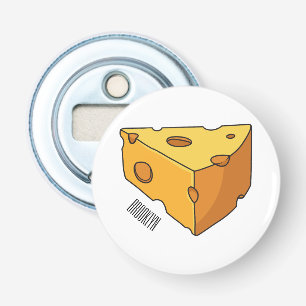 Cheese cartoon illustration bottle opener