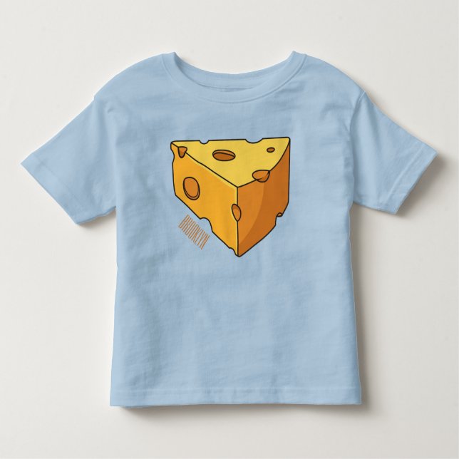 Cheese cartoon illustration toddler T-Shirt (Front)