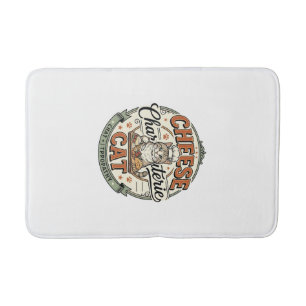 Cheese Charcuterie Cat Cheese Charcuterie Cat Vint Bath Mat