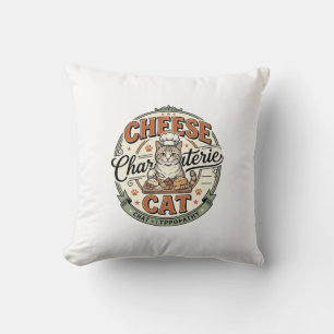 Cheese Charcuterie Cat Cheese Charcuterie Cat Vint Cushion
