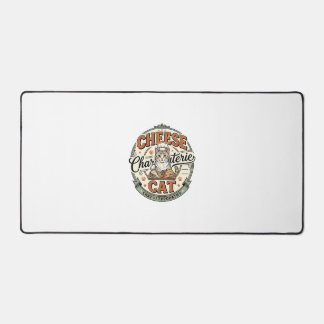Cheese Charcuterie Cat Cheese Charcuterie Cat Vint Desk Mat