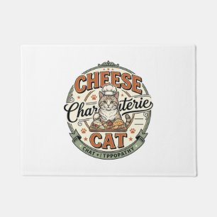 Cheese Charcuterie Cat Cheese Charcuterie Cat Vint Doormat