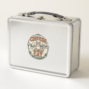 Cheese Charcuterie Cat Cheese Charcuterie Cat Vint Metal Lunch Box