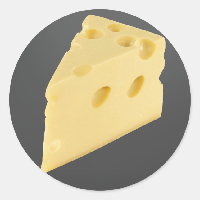 Cheese Classic Round Sticker (Front)