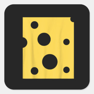 Cheese Cute Cheap Halloween Costume Matching Wine Square Sticker