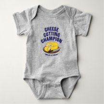 Cheese Cutting Champion Baby Bodysuit