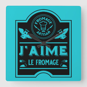 Cheese Eaters And Artisans Square Wall Clock
