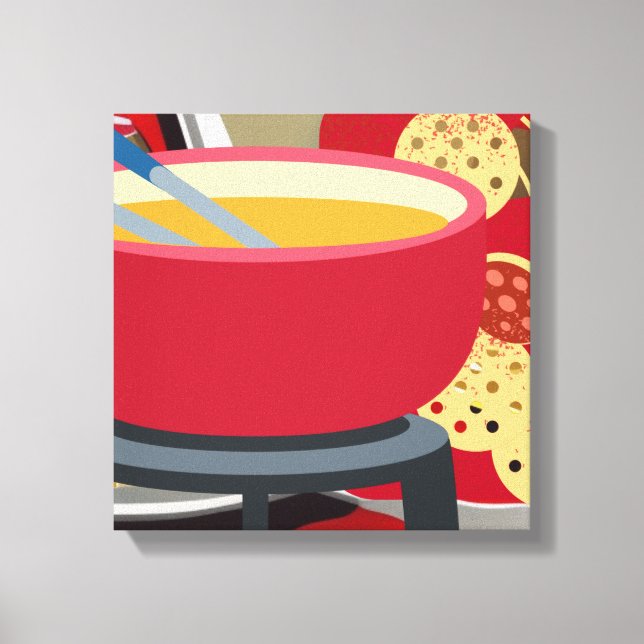 Cheese Fondue Canvas Print (Front)