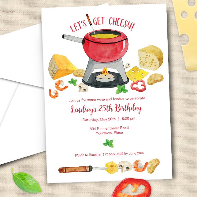 Cheese Fondue Party Invitation (Creator Uploaded)