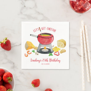 Cheese Fondue Party Napkin