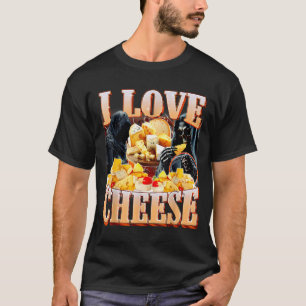 Cheese Food Lover Funny Skeleton Meme Humor Men Wo T-Shirt