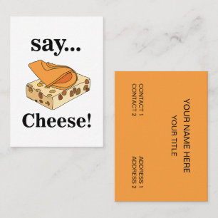Cheese Funny Bakery Catering Business Card