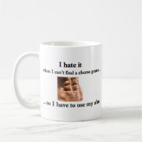Cheese Grater Abs - Fun Mug