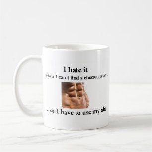 Cheese Grater Abs - Fun Mug