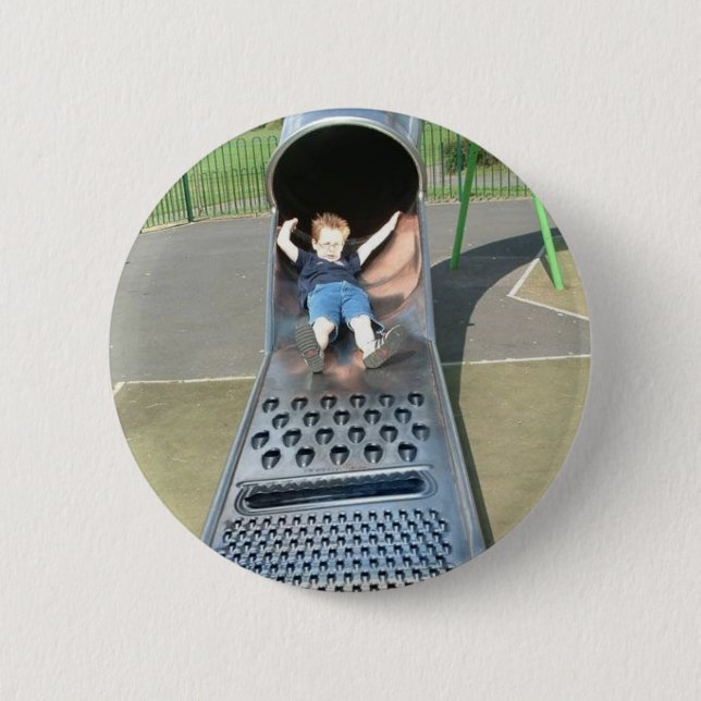 Cheese Grater Slide 6 Cm Round Badge (Front)