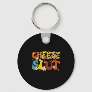 Cheese Groovy Sarcastic Funny Saying Christmas  Key Ring