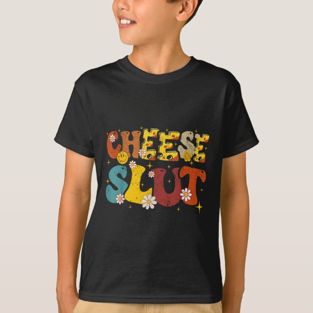 Cheese Groovy Sarcastic Funny Saying Christmas  T-Shirt (Front)