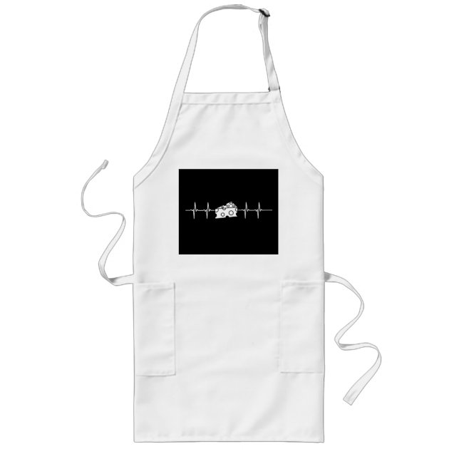 Cheese Heartbeat Long Apron (Front)