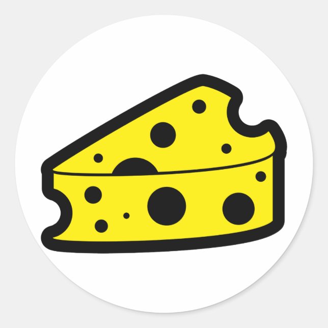 Cheese Icon Classic Round Sticker (Front)