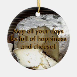 Cheese it up! Fun Cheese Gift for cheese lovers Ceramic Tree Decoration