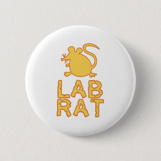 Cheese Lab Rat 6 Cm Round Badge
