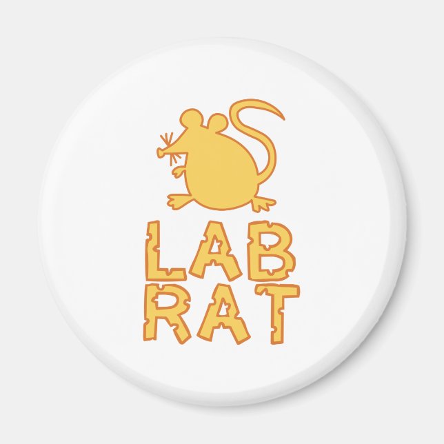 Cheese Lab Rat Magnet (Front)