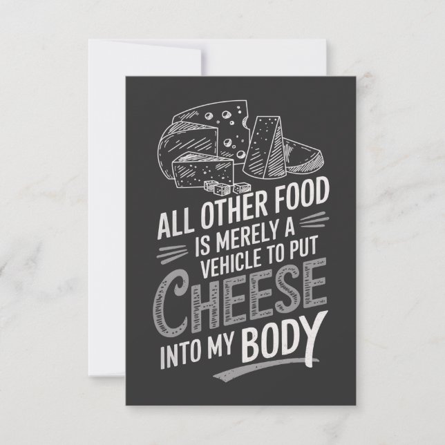 Cheese Lover  Card (Front)