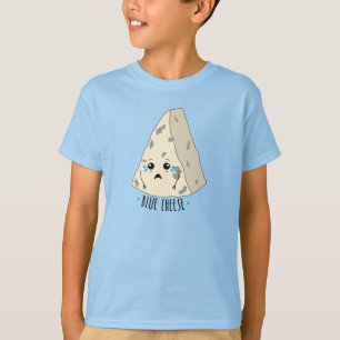 Cheese Lover Funny Sad Blue Cheese Food Slogan T-Shirt