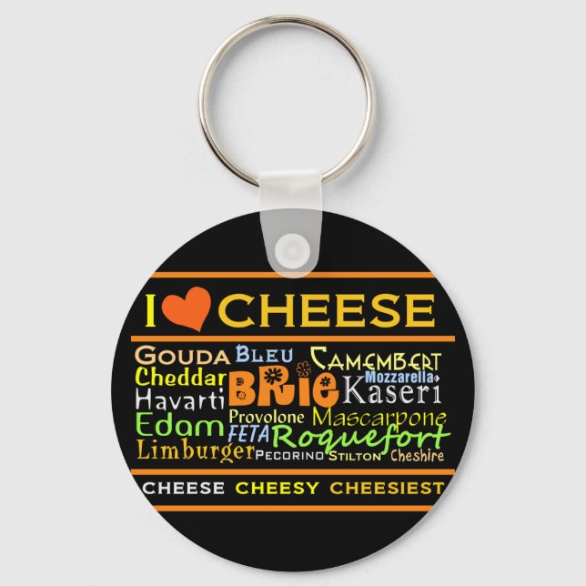 Cheese Lovers Key Ring (Front)