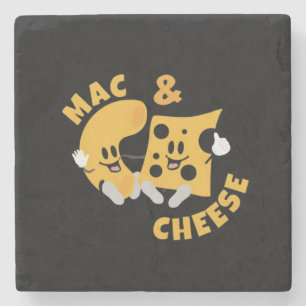 Cheese Mac & Cheese Funny Gift Idea Stone Coaster
