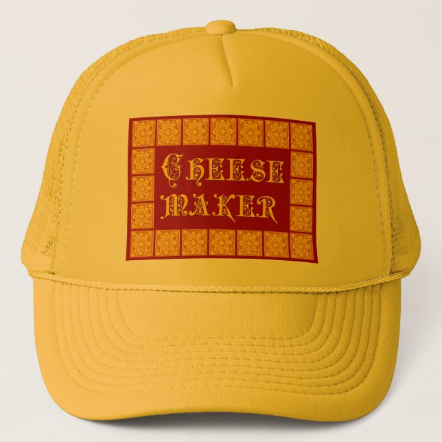 Cheese Maker Vintage Kitchen Art Trucker Hat (Front)