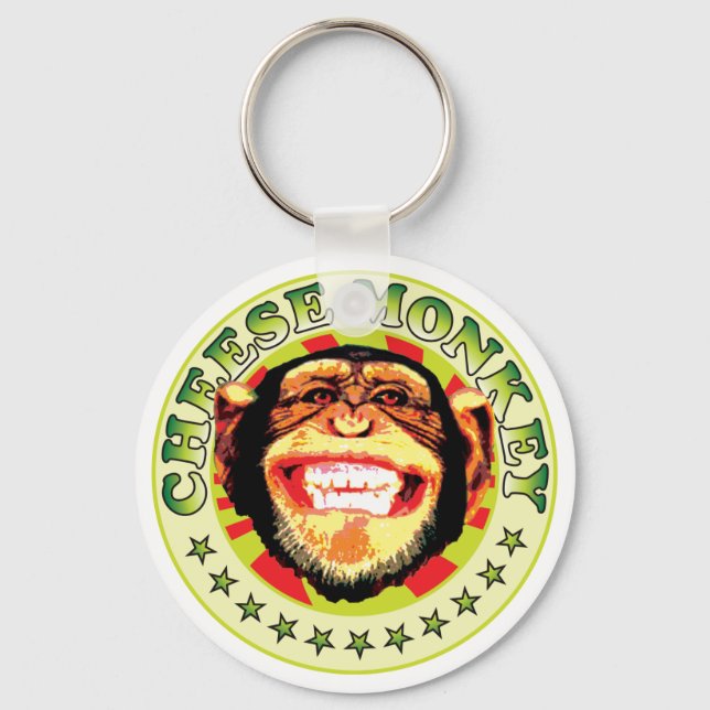 Cheese Monkey Key Ring (Front)