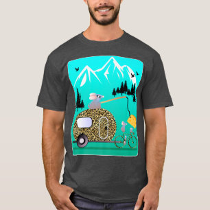 CHEESE MOTIVATION MICE CAMPER BIKE TOUR MOUNTAIN C T-Shirt