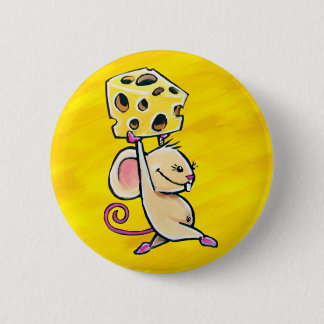 Cheese Mouse 6 Cm Round Badge