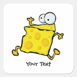 Cheese On The Run Square Sticker
