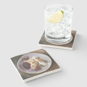 Cheese Pancakes with Berries – Gourmet Food Stone Coaster