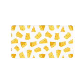 Cheese Pattern Print Return Address Label