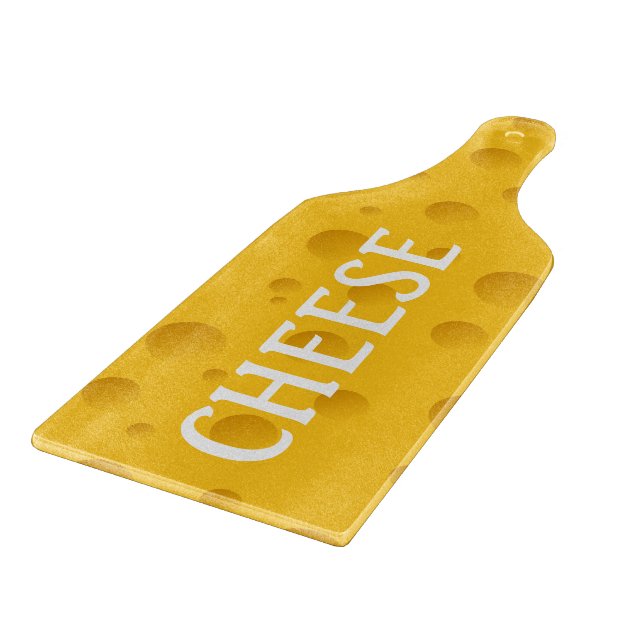 Cheese plank paddle shape glass cutting board (Corner)