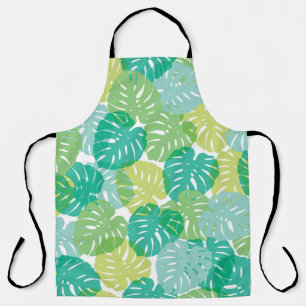 Cheese plant and palm exotic tropical monstera hou apron