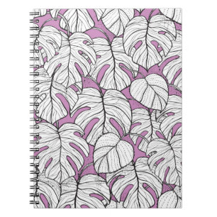 Cheese plant exotic tropical monstera house plant  notebook