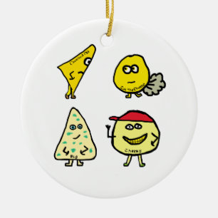 Cheese Puns Ceramic Ornament