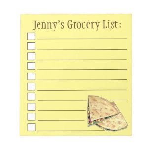 Cheese Quesadillas Mexican Food Appetizer Notepad
