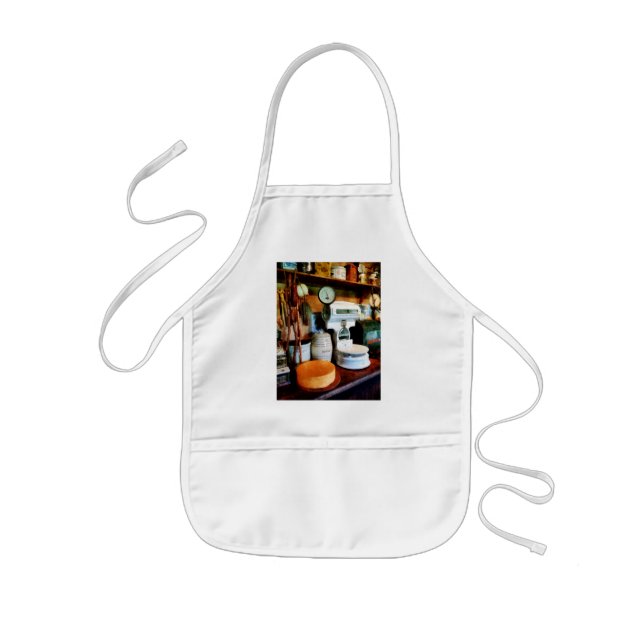 Cheese, Sausage and Scale Kids Apron (Front)