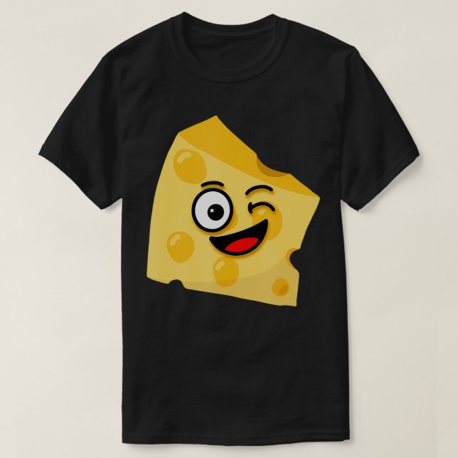Cheese Swiss Funny Cartoon Halloween Costume  T-Shirt (Design Front)